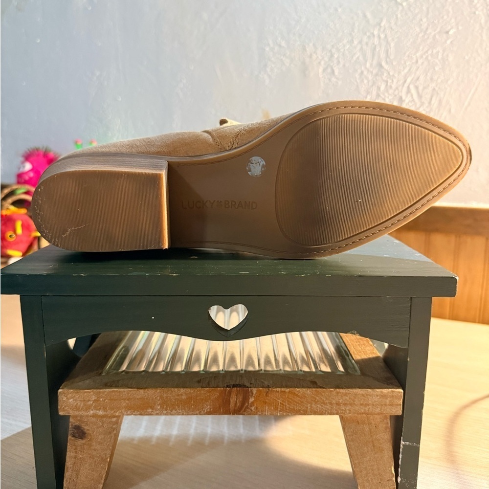 Lucky Brand Mahzan Tan Leather Slip on Loafers - Picture 7 of 7